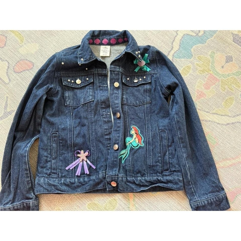 disney little mermaid denim jacket
